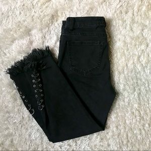 Forever 21 Contemporary Black Ringed Jeans